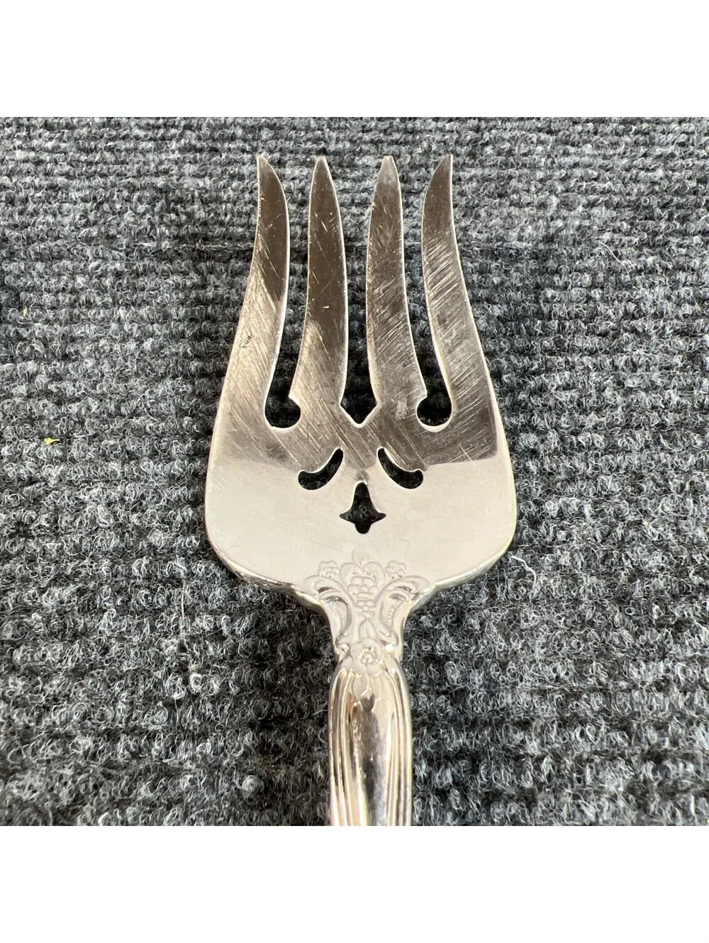 Oneida Cube Mark Michelangelo Stainless Serving Spoon & Fork  Set